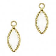 Hangers van Crystal Glass ovaal Crystal-gold