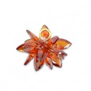 Zirkonia bedels bloem Rusty orange