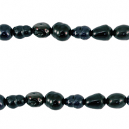 Zoetwaterparels rice 5-6x4-5mm Dark blue