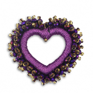 Top facet hangers hart Grape purple
