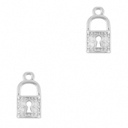 Brass TQ metaal bedels slot Silver