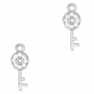 Brass TQ metaal bedels sleutel Silver
