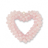 Top facet hangers hart Light pink