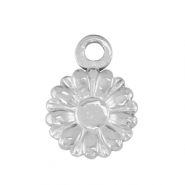 Roestvrij stalen (RVS) Stainless steel bedel bloem Silver