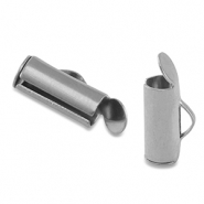Roestvrij stalen (RVS) Stainless steel onderdelen schuif eindkap Silver