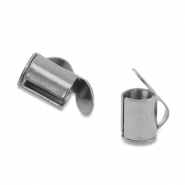 Roestvrij stalen (RVS) Stainless steel onderdelen schuif eindkap Silver