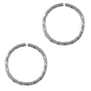 Roestvrij stalen (RVS) stainless steel onderdelen buigring Silver