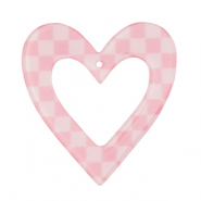 Resin hangers hart Pink