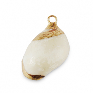 Schelp hangers specials Slak Ivory-gold