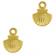 Roestvrij stalen (RVS) Stainless steel bedel schelp Gold