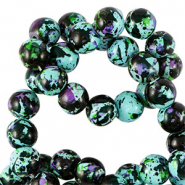 Kralen keramiek 8mm Multicolor