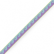 Lint met tekst golven Blue-purple
