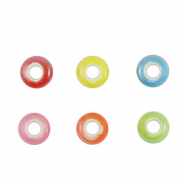 Kralen keramiek rondellen Multicolour