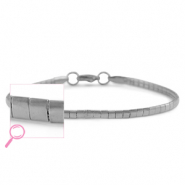 Roestvrij stalen (RVS) Stainless steel armbanden Silver