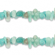 Chip stone kralen amazoniet Mint green