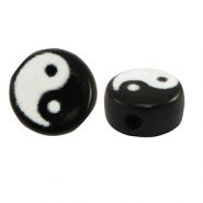 Letterkralen van acryl Yin & Yang Black-white