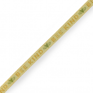 Lint met tekst "bee kind" Green-gold