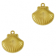 Roestvrij stalen (RVS) Stainless steel bedel schelp Gold