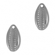 Roestvrij stalen (RVS) Stainless steel bedel kauri Silver