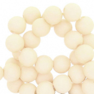 4 mm acryl kralen Vanilla white