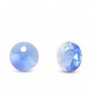 Hangers van Crystal glas rond Sapphire blue