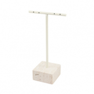 Sieraad display T-vorm Natural-off white