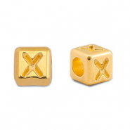 Letterkralen DQ metaal X Goud (nikkelvrij)