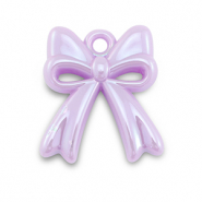 Acryl bedels strik Lilac purple-pearl shine coating