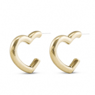 Trendy oorbellen hart Gold