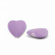 Acryl kralen hart Purple