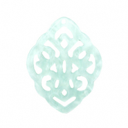 Resin hangers ruit barok Bleached aqua