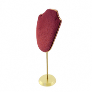 Sieraad display buste voor kettingen Bordeaux red-gold