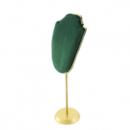 Sieraad display buste voor kettingen Dark Green-gold