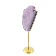 Sieraad display buste voor kettingen Lilac purple-gold