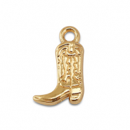 Bedels metaal cowboylaars Gold