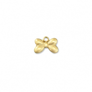 Roestvrij stalen (RVS) Stainless steel bedels strik Gold