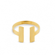 Roestvrij stalen (RVS) Stainless steel ringen Gold
