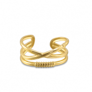 Roestvrij stalen (RVS) Stainless steel ringen Gold