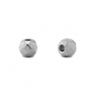 Roestvrij stalen (RVS) Stainless steel kralen 6mm Silver