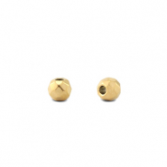Roestvrij stalen (RVS) Stainless steel kralen 3mm Gold
