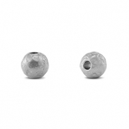 Roestvrij stalen (RVS) Stainless steel kralen 6mm Silver