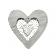 Statement hangers hart Grey-silver