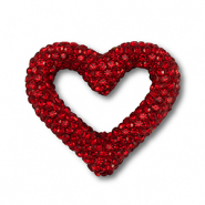 Bohemian kralen hart Red