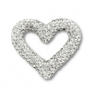 Bohemian kralen hart Silver