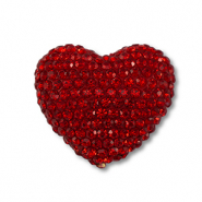 Bohemian kralen hart Red