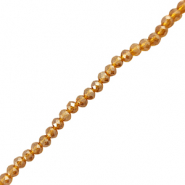 Top Facet kralen 6x4mm disc Brown