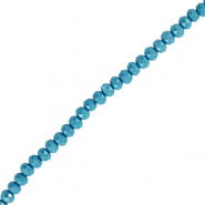 Top Facet kralen 4x3mm disc Blue