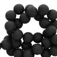 4 mm acryl kralen Black