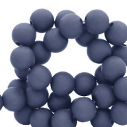 4 mm acryl kralen Denim blue