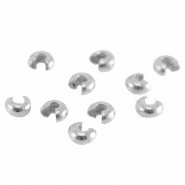 DQ metaal knijpkraalverberger 5mm Antiek zilver (nikkelvrij)